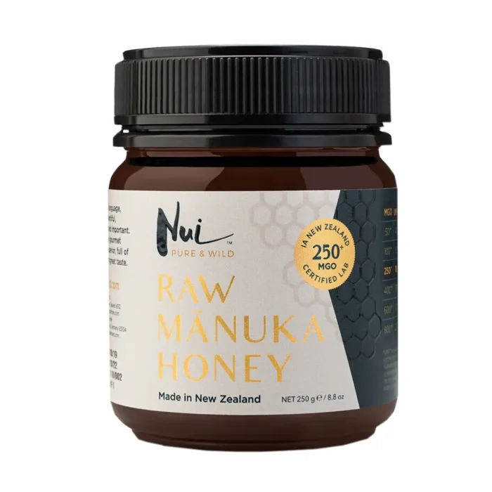 Miel de Manuka Pura MGO 250+ Nui, 250 grs