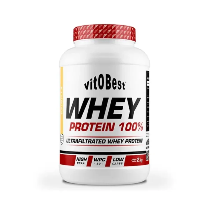 Whey Protein 100% (Sabor Vainilla) VitoBest, 2Kg