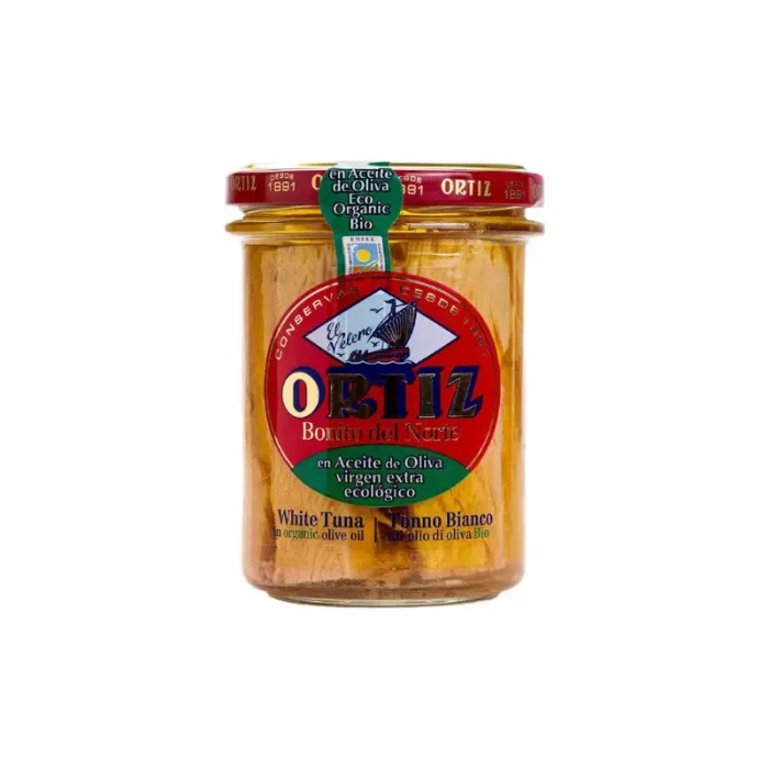 Bonito del Norte en Aceite de Oliva Ecológico Ortiz, 220g