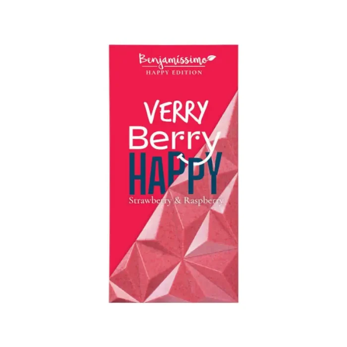 Chocolate Vegano con Fresa y Frambuesa Bio Benjamíssimo, 60g
