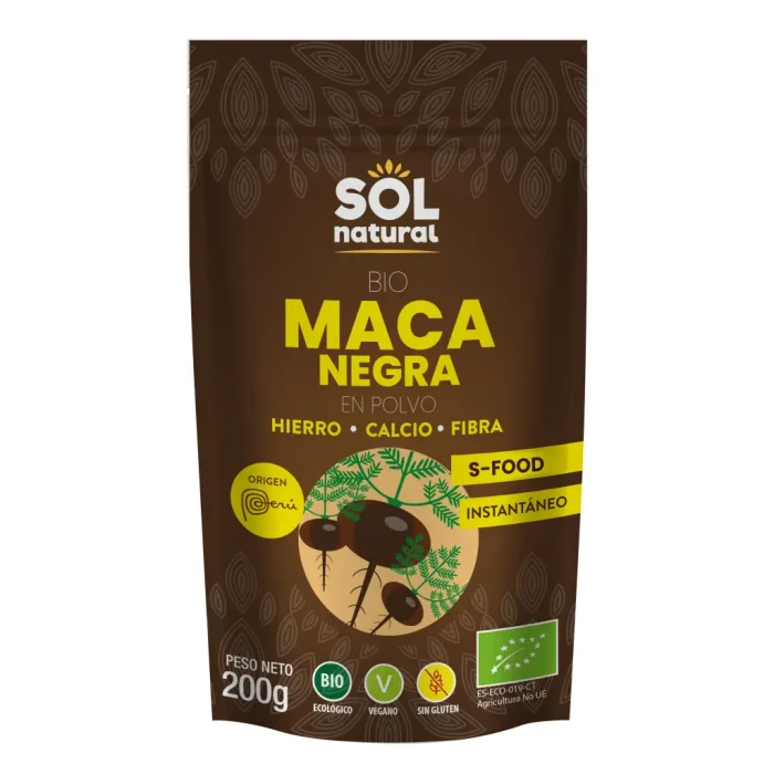 Maca Negra en Polvo Sol Natural, 200 grs