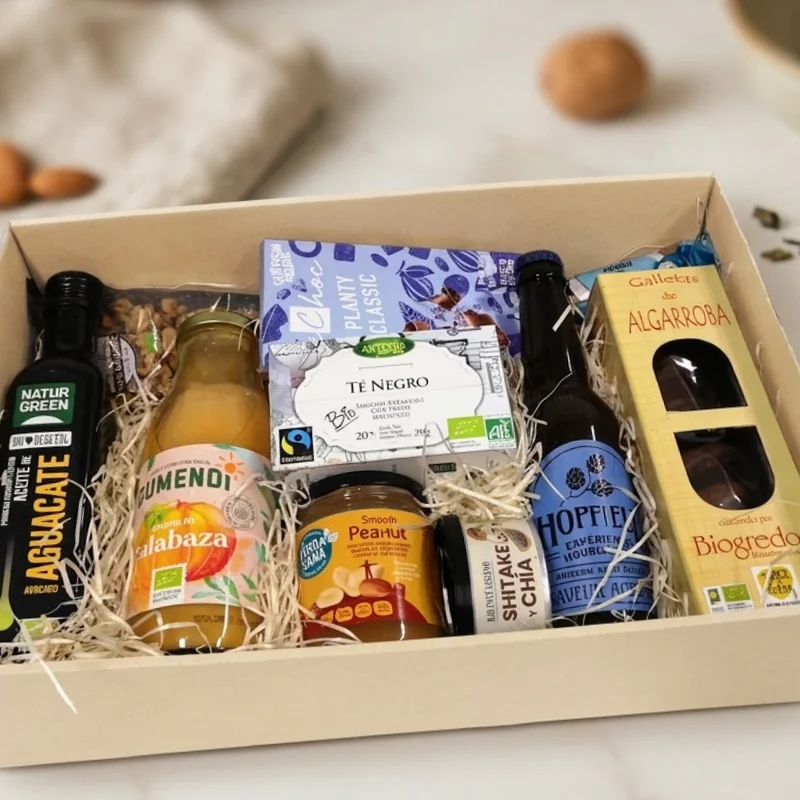 Cesta Regalo para Veganos – Selección MásQueBio Cesta Regalo para Veganos – Selección MásQueBio - Imagen 2