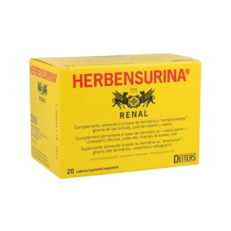 Herbensurina infusión Deiters, 20 sobres Herbensurina infusión Deiters, 20 sobres