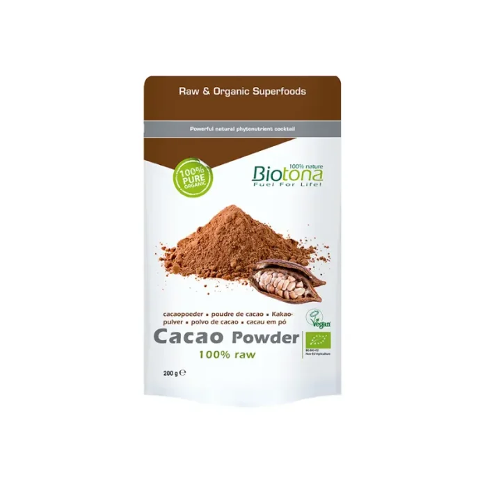 Cacao Powder 100% Biotona, 200g