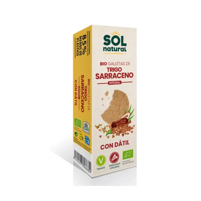 Galletas de Trigo Sarraceno con Dátil Sol Natural, 170g