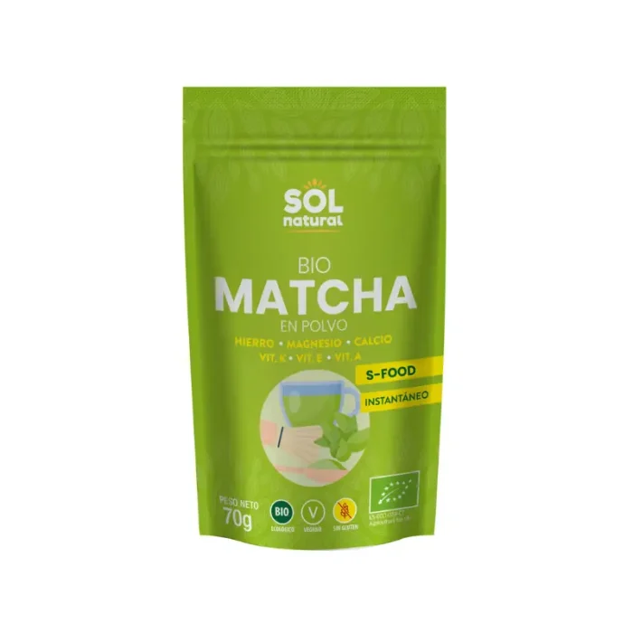 Matcha en Polvo Bio Sol Natural, 70g