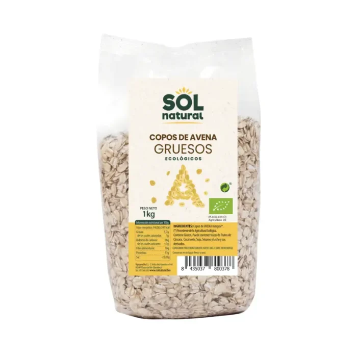 Copos de Avena Gruesos Bio Sol Natural, 1Kg
