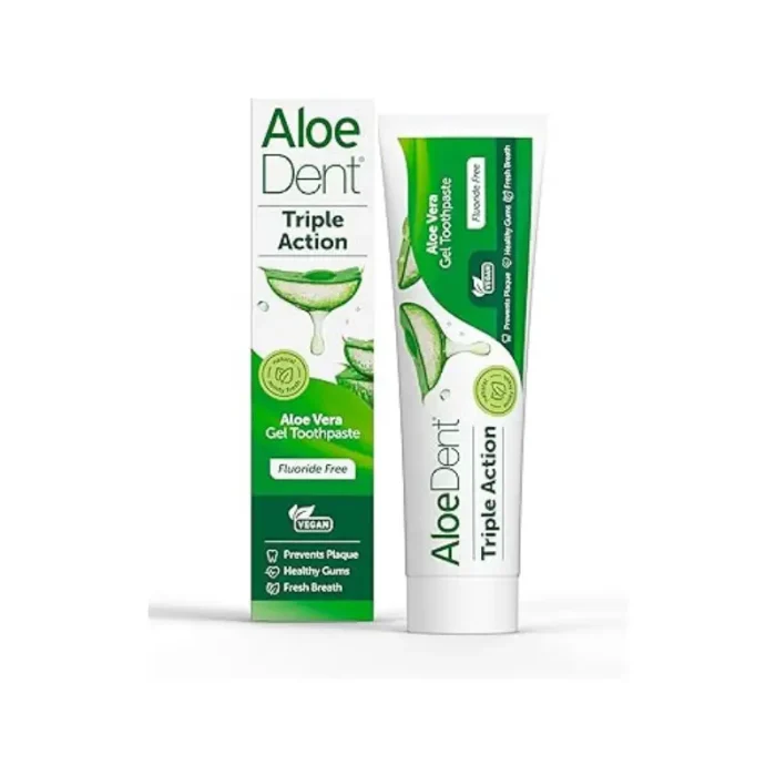 Dentífrico Aloe Sin Fluor AloeDent, 100ml