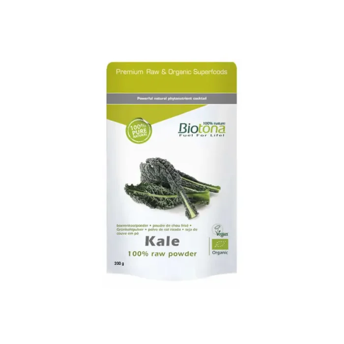 Kale 100% Raw Powder Biotona, 200g