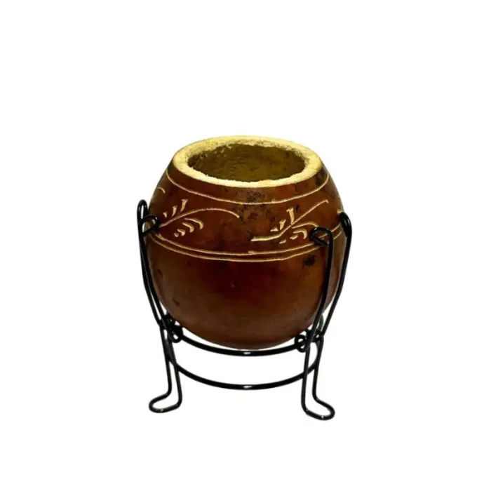 Mate Calabaza Con Posamate Bagual