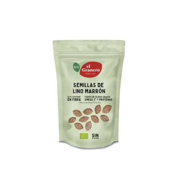 Semillas de Lino Marrón Bio El Granero Integral, 400g