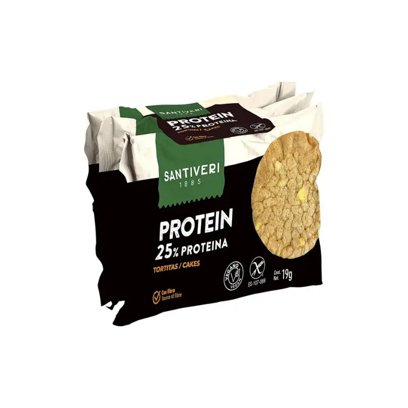 Tortitas de Proteinas Santiveri, 3 X 19g Tortitas de Proteinas Santiveri, 3 X 19g